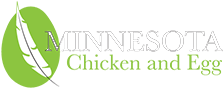 Minnesota Chicken and Egg Logo (White)